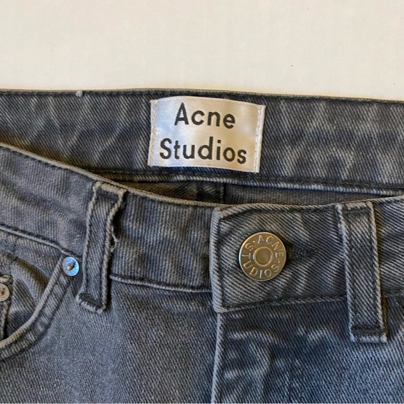 ACNE STUDIOS Pin Tar Straight Leg Gray Jeans - Picture 6 of 12